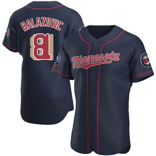 Authentic Jordan Balazovic Men's Minnesota Twins Alternate 60th Season Jersey - Navy