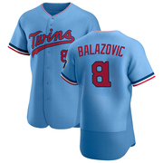 Authentic Jordan Balazovic Men's Minnesota Twins Alternate Jersey - Light Blue