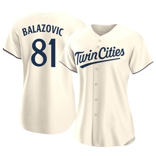 Authentic Jordan Balazovic Women's Minnesota Twins Alternate Jersey - Cream