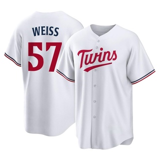 Replica Zack Weiss Men's Minnesota Twins Home Jersey - White