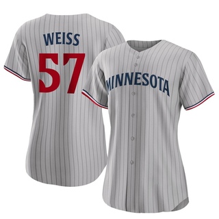 Replica Zack Weiss Women's Minnesota Twins Road Jersey - Gray