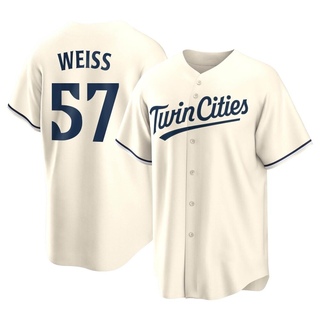 Replica Zack Weiss Youth Minnesota Twins Alternate Jersey - Cream